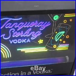 Rare Vintage Tanqueray Retro Vodka Neon Trade Sign Lamp Neon Light Sculpture