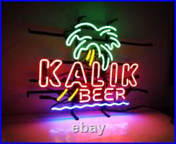 Red KALIK BEER 24x20 Neon Beer Sign Vintage Style For Bar Wall Shop Window