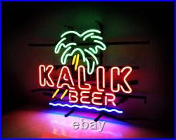 Red KALIK BEER 24x20 Neon Beer Sign Vintage Style For Bar Wall Shop Window