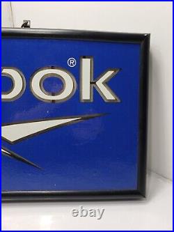 Reebok Store Display 90s Vintage Light Up Advertising Sign Neon 24x12.5