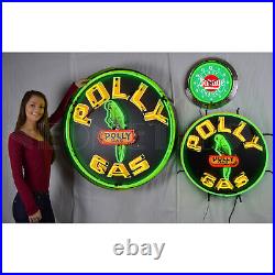 Retro Gas Polly Art Deco Marquee Neon Sign Vintage Business Light 36x36x6 Retro Gas Polly Art Deco Marquee Neon Sign Vintage Business Light 36x36x6