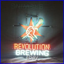 Revolution Glass Bar Neon Light Wall Vintage Neon Sign Acrylic Express Shipping