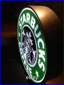 STARBUCKS Neon Sign Light Diameter 12.1inch Depth 2.5inch vintage