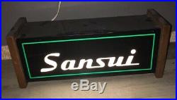 Sansui Vintage Advertising Sign RARE & In Working Condition