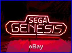 Sega Genesis Neon Sign Vintage Ex-Rental Store Promotional Working Tested PTS