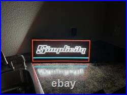 Simplicity mower tractor vintage 100 Yr Neon Sign Man Cave Dealer Sign Swag lawn