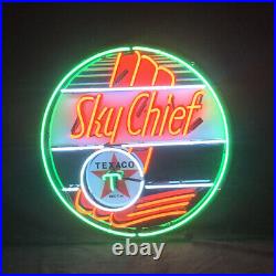 Sky Chief Gasoline Neon Light Window Shop Vintage Neon Free Expedited Shipping