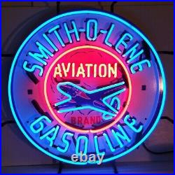 Smith-O-Lene Gasoline Neon Sign Aviation Brand Airplane Fuel Retro Smith-O-Lene Gasoline Neon Sign Aviation Brand Airplane Fuel Retro