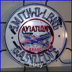 Smith-O-Lene Gasoline Neon Sign Aviation Brand Airplane Fuel Retro Smith-O-Lene Gasoline Neon Sign Aviation Brand Airplane Fuel Retro