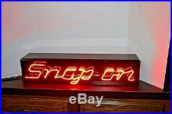 Snap on Neon Vintage Collectable Sign Very Rare Hand Made