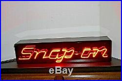 Snap on Neon Vintage Collectable Sign Very Rare Hand Made