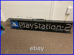 Sony PlayStation 2 PS2 Neon Vintage Store Promo Promotional Display Sign