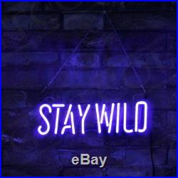 Stay Wild Neon Sign Boutique Gift Vintage Porcelain Decor Custom Store Beer