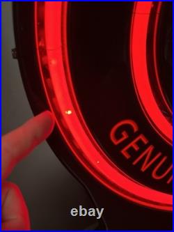 Stoli Genuine Russian Vodka Glass Tube Neon Light Display Sign VTG 20x17