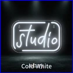 Studio Flex Neon Sign 22x10 Light Man Display Vintage Open Studio Wall Decor
