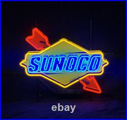Sunoco Window Room Neon Light Sign Vintage Display Acrylic Printed 24
