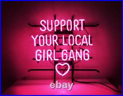 Support Your Local Girl Bang Pink Custom Vintage Gift Beer Neon Light Sign 20