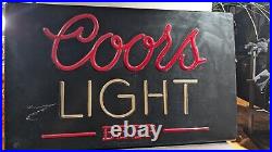 Sweet Vintage 1985 Coors Light Beer Neo Neon Light Up Sign Golden Colorado Sweet Vintage 1985 Coors Light Beer Neo Neon Light Up Sign Golden Colorado