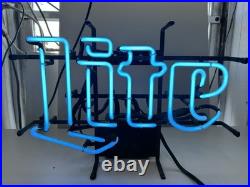 TESTED Vintage Miller Lite Neon Light Up Sign, 17x13 (FREE S&H)