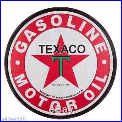 TEXACO GAS Large 30'' Metal Petroleum Signs Vintage Style Harley davidson