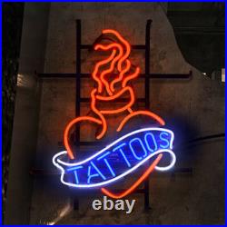 Tattoos 15x19 Neon Sign Light Vintage Shop Bar Wall Artwork Glass Tattoos 15x19 Neon Sign Light Vintage Shop Bar Wall Artwork Glass