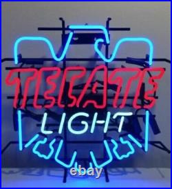 Tecate Light Custom Neon Light Sign Display Glass Night Wall Vintage 19