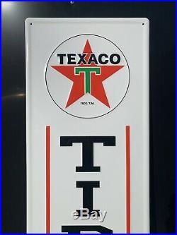 Texaco Tires Sales Service Gas Oil Auto Sign Vintage Style Garage Wall Decor