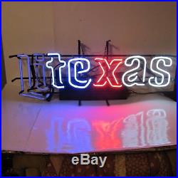 Texas Flashing Miller Lite Beer Neon Lit Bar Sign 3 Way Vintage