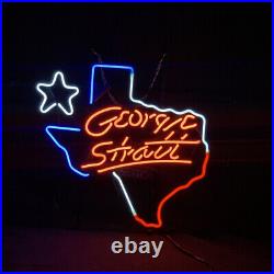 Texas George Strait Vintage Personalised Neon Light Sign Glass Wall Lamp 20