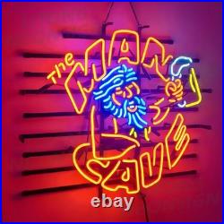 The Man Cave Cheer Beer Vintage Neon Light Sign Bar Pub Cave Wall Decor 24x20