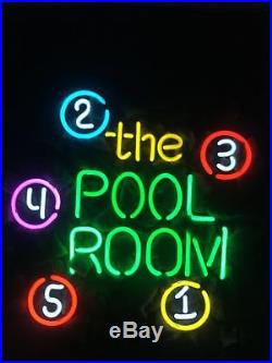 The POOL ROOM Boutique Beer Neon Sign Porcelain Gift Vintage Wall Store Custom