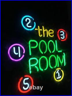 The POOL ROOM Vintage Custom Gift Wall Decor Store Beer Porcelain Neon Sign
