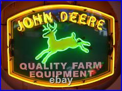 US STOCK Farm Tractor Open Vintage 24x20 Neon Sign Garage Man Cave Collectors