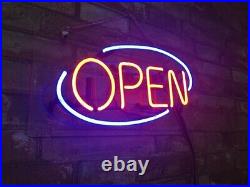 US STOCK Red Open Light Decor Vintage Game Room Visual Neon Light Sign 17x10