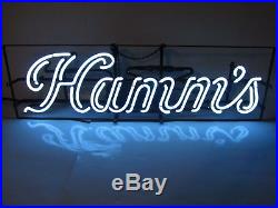 VINTAGE 1960s HAMM'S BEER NEON LIT BAR SIGN COOL BLUE