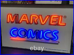 VINTAGE 1987 MARVEL COMICS COMIC BOOK STORE NEON DISPLAY SIGN AUTHENTIC RARE 80s