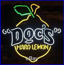 Vintage 2001 Docs Hard Lemonade Neon Sign Anheuser Busch Bud Brewing Rare