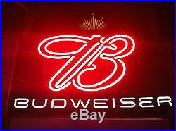Vintage Budweiser On Tap Beer Electric Neon Wall / Window Sign