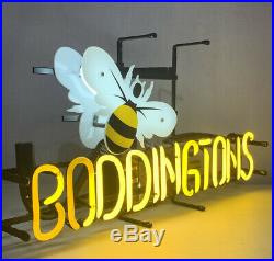 VINTAGE Boddington's Beer Bee Authentic Neon Sign 25 X 12 WORKS