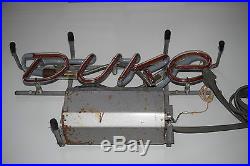 VINTAGE Duquesne DUKE Beer Sign Neon Window or Stand Up Display