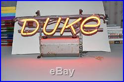 VINTAGE Duquesne DUKE Beer Sign Neon Window or Stand Up Display