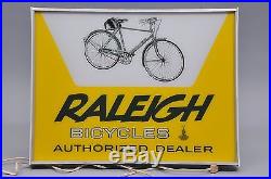 VINTAGE ELECTRIC RALEIGH BICYCLES STORE SIGN CIRCA 1960 by NEON PRODUCTS INC