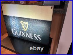 VINTAGE GUINNESS PINT BEER BAR NEON SIGN LIGHT BOX RARE EUC. Works