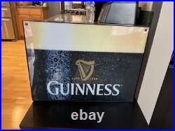 VINTAGE GUINNESS PINT BEER BAR NEON SIGN LIGHT BOX RARE EUC. Works