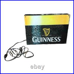 VINTAGE GUINNESS PINT BEER BAR NEON SIGN LIGHT BOX RARE. Works VINTAGE GUINNESS PINT BEER BAR NEON SIGN LIGHT BOX RARE. Works