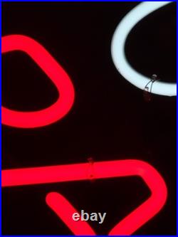 VINTAGE KING COBRA BEER NEON BAR LIGHT 19 x 12 BREWERY MANCAVE ANHEUISER BUSCH