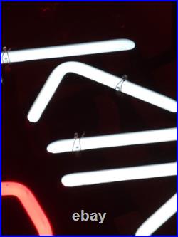 VINTAGE KING COBRA BEER NEON BAR LIGHT 19 x 12 BREWERY MANCAVE ANHEUISER BUSCH