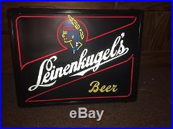 Vintage Leinenkugels Indian Maiden Neo Neon Beer Sign Rare Chippewa Falls, Wi