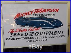 Vintage Mickey Thompson Lighted Sign Neon Sign Vintage Chevy Ford Pontiac Amc