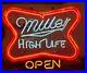 VINTAGE_MILLER_HIGH_LIFE_OPEN_NEON_SIGN_22_x_19_BRIGHT_SIGN_01_zhls
